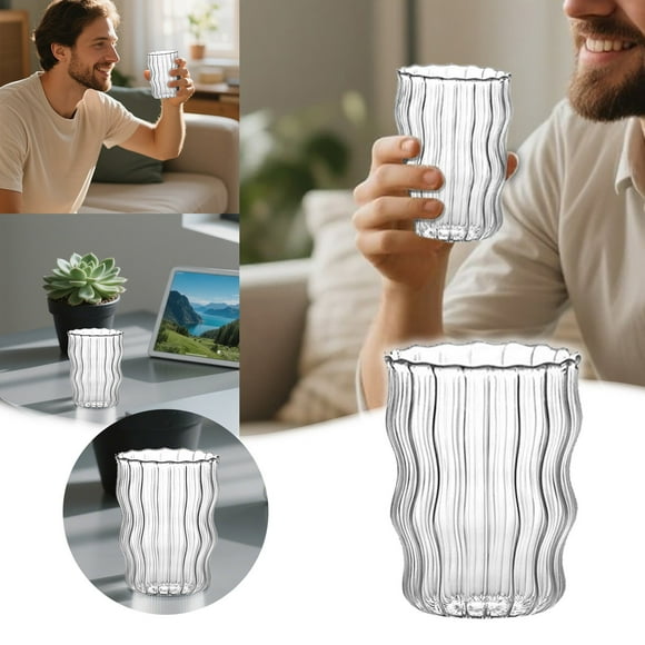 Large Capacity Glass Coffee Cup For Home Elegant Design Durable Glassware for Living Spaces