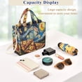 thumbnail image 5 of FORMRS Womens Corduroy Tote Bag Crossbody Shoulder Handbag with Pocket, Starry Pizza, 5 of 7
