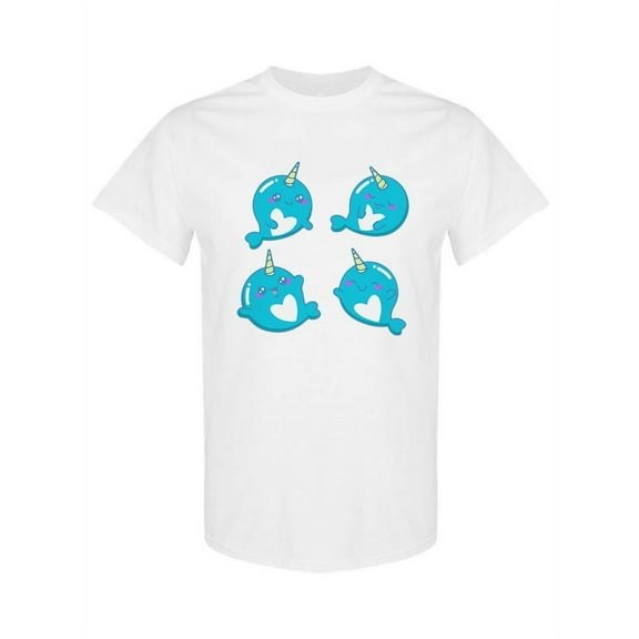 Cute Narwhals T-Shirt Women -SPIdeals Designs, Female Medium