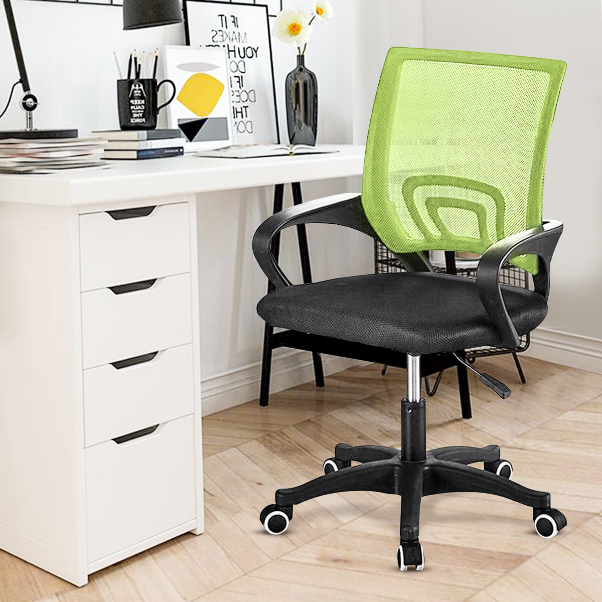 Details about   2 Pc Home Office Mesh Chair Ergonomic Cheap Desk Computer Lumbar Support Armrest