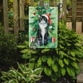 thumbnail image 2 of Carolines Treasures DAC7190GF 15.5 x 11.25 in. American Polydactyl Cat by the Christmas Tree Garden Flag, 2 of 5