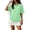 12#Mint Green, variant on Polo Shirts for Women Collared Golf Button Short Sleeve Side Split Tops Summer Lightweight Work Polo Shirt Womens Blouses