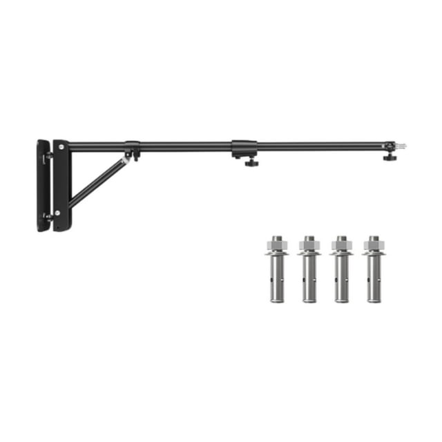 Soporte de luz de anillo de pared Soporte de luz de pared 135 cm/4,4 pies Soporte triangular de base triangular resistente para cámara de luz de vídeo