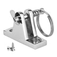 thumbnail image 1 of Deck Hinge Boat Bimini Top Fitting 90 Degree W/Quick Release Pin Stainless Steel Marine Sprayhood Parts, 1 of 5