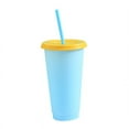 thumbnail image 2 of Reusable Plastic Temperature Color Changing Cold Cup Summer Drink Water Mug Cup, 2 of 2
