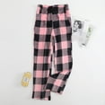 thumbnail image 6 of Flannel Women's Soft Plush Cute Pajama Pants Comfortable Wide Leg Casual Nightgown with Pockets, 6 of 8