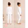 thumbnail image 2 of dELiA*s Girls Thermal Underwear Set Waffle Knit Shirt and Long Johns (2T-16), Lavender/White/Medium Pink, 2 of 7