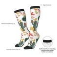 thumbnail image 4 of Naloa Summer Cactus With Blooming Thigh High Socks Extra Long Stretchy Sock Women Over Knee High Opaque Stocking Daily Wear, 4 of 6