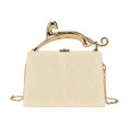 thumbnail image 1 of Bolso de mano acrílico para mujer, bandolera, ligero y moderno, tipo caja, ideal para bodas y graduaciones. Blanco, 1 of 9