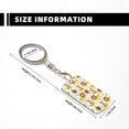 thumbnail image 3 of Uemuo Tiger Lion Pattern Rectangular Metal Keychain - Durable, Stylish, and Personalized Key Ring for Men and Women,Engraved Keychain,Gift Slim Sturdy Keychain, 3 of 7