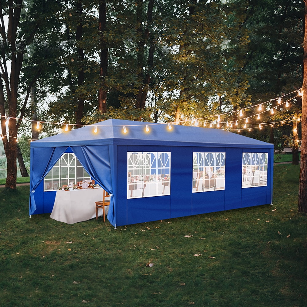 Aimee Lii 360" x120" Large Party Tent, Events Shelter Canopy Gazebo with 4 Side Walls, Shade Shelter for Weddings, Picnic, Blue Aimee Lii 360" x120" Large Party Tent, Events Shelter Canopy Gazebo with 4 Side Walls, Shade Shelter for Weddings, Picnic, Blue