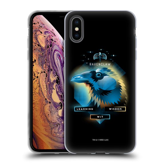 Head Case Designs Officially Licensed Harry Potter Deathly Hallows XIX Ravenclaw Soft Gel Case Compatible with Apple iPhone XS Max