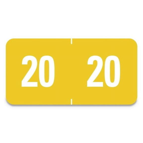 SMD Year 2021 End Tab Folder Sheet Labels, White