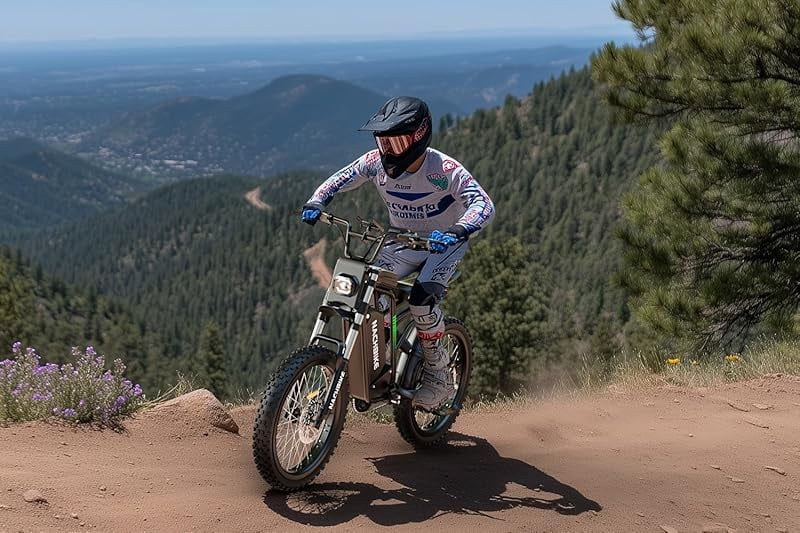 R3 Electric Dirt Bike for Adults Teens, Peak 6000W Brushless Motor 50 MPH Dirtbike,50 Miles Range Ebike with 60V 25Ah Battery, 19" Tires Off Road Tires Electric Motorcycle with Full Suspension