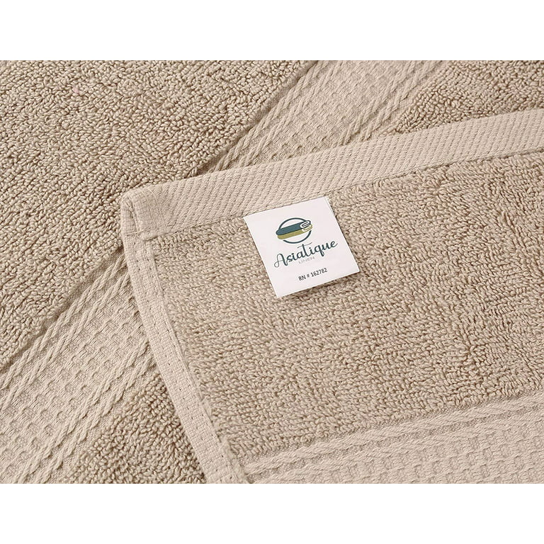 Talvania Luxury Bath Towels - 100% Ring Spun Cotton 650 GSM Big Hotel Bath  Towel Set of 4 Perfect for Pool Spa, Bathrooms (Beige)