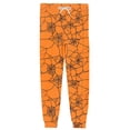 thumbnail image 6 of Domuza Halloween Pajama Pants for Men Casual Stretch Waist Drawstring Jogger Pj Pants Novelty Spooky Print Comfy Soft Lounge Sleepwear Orange XL, 6 of 6