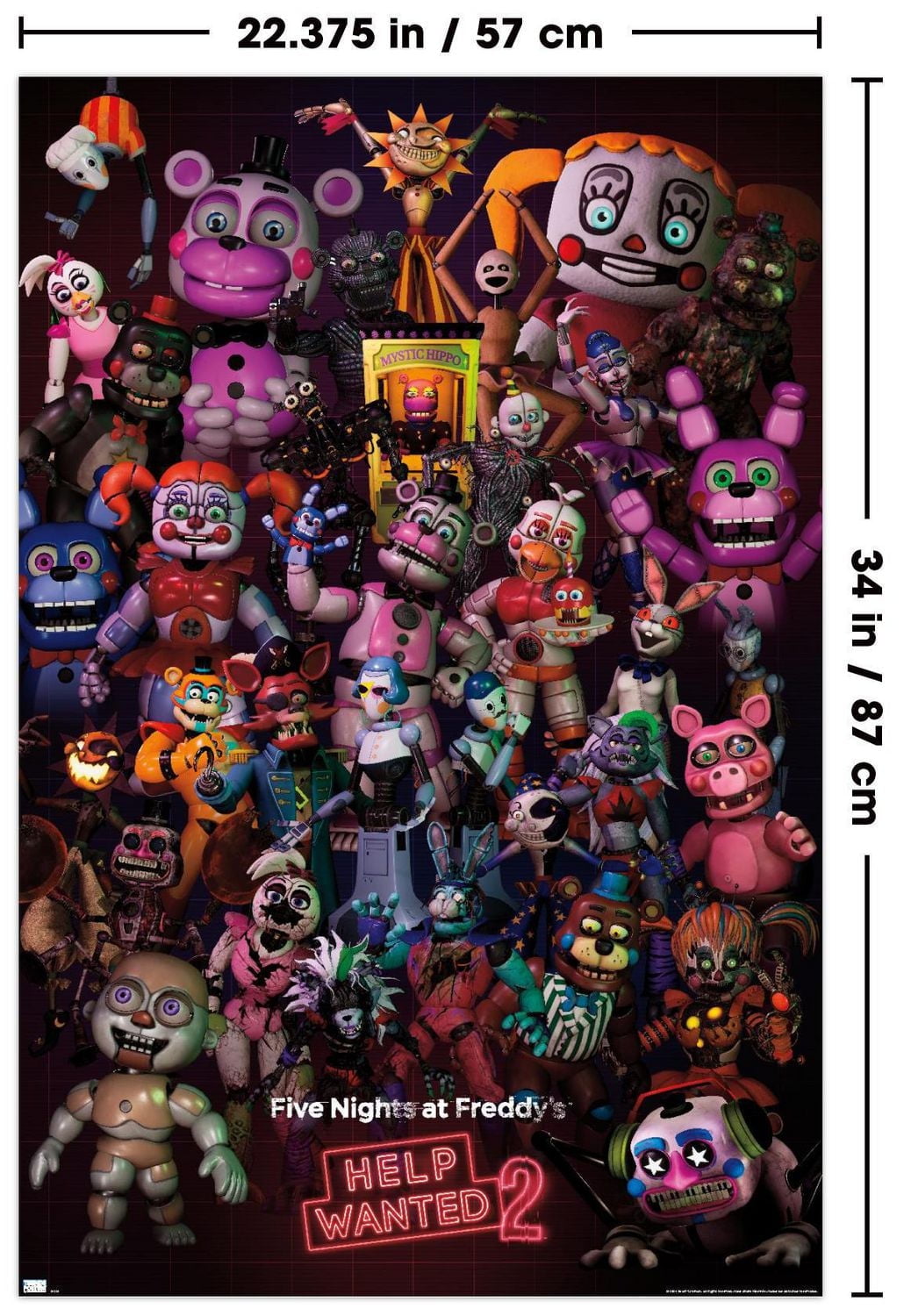 Five Nights at Freddy's: Help Wanted 2 - Group Wall Poster, 22.375" x 34"