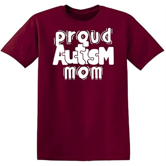 RedBarn Proud Autism Mom Mother of Autistic Child Mothers Day Gift Mens Graphic T Shirts