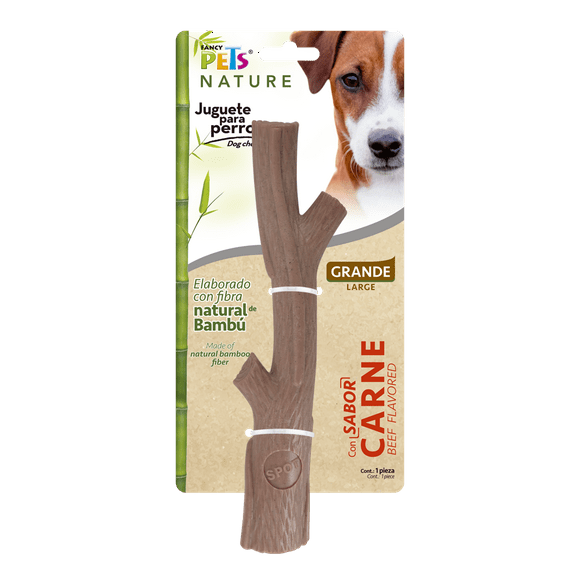 Juguete Masticable Rama Bambu Fancy Pets Carne