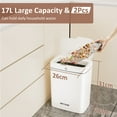 thumbnail image 3 of PrettyCare Garbage Bins,Automatic Sensor with Lid 2 Pcs,14L Touchless Trash Cans for Bathroom, Kitchen, Bedroom, Office GW01 White, 3 of 10