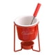 thumbnail image 3 of Olla para fondue de chocolate, vela de té, olla de porcelana para derretir, calentador de mantequilla, caldo, cerámica Rojo, 3 of 7