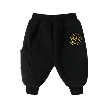 

Kids Toddler Baby Boys Girls New Year Print Winter Pants Trousers Tang Suit Outfit 5t Boy Clothes