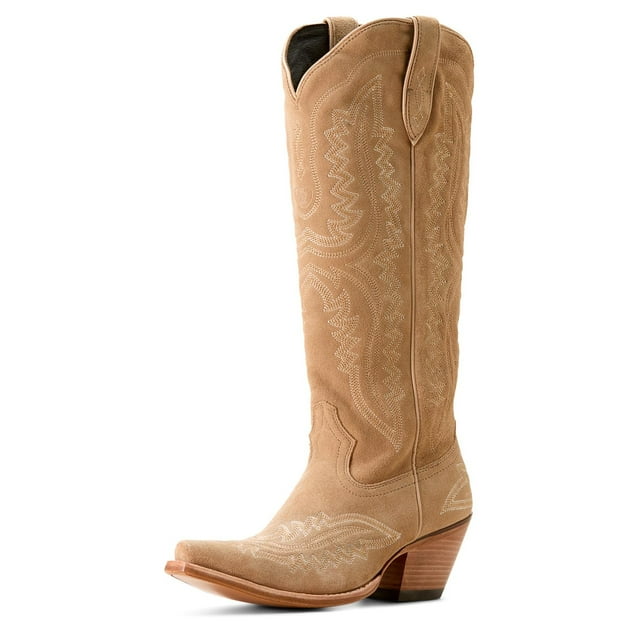 Bota ARIAT Casanova de piel Truly Taupe para mujer, talla 8 de ancho