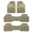 thumbnail image 5 of FH Group Universal Fit  3 Row 8 Seater Blue/Black Car Seat Covers w/ Beige Floor Mats, 5 of 8