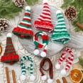 thumbnail image 6 of Dalrosia 16pcs Mini Christmas Knit Hat Scarf Set Christmas Doll Knit Decor Miniature Santa Hat Scarves Doll Clothing Accessories DIY Craft for Xmas Tree Santa for Christmas Gift Decoration, 6 of 6