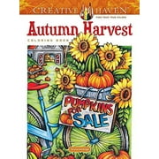 Adult Coloring Books: Seasons Creative Haven Autumn Harvest Coloring Book, (Paperback)