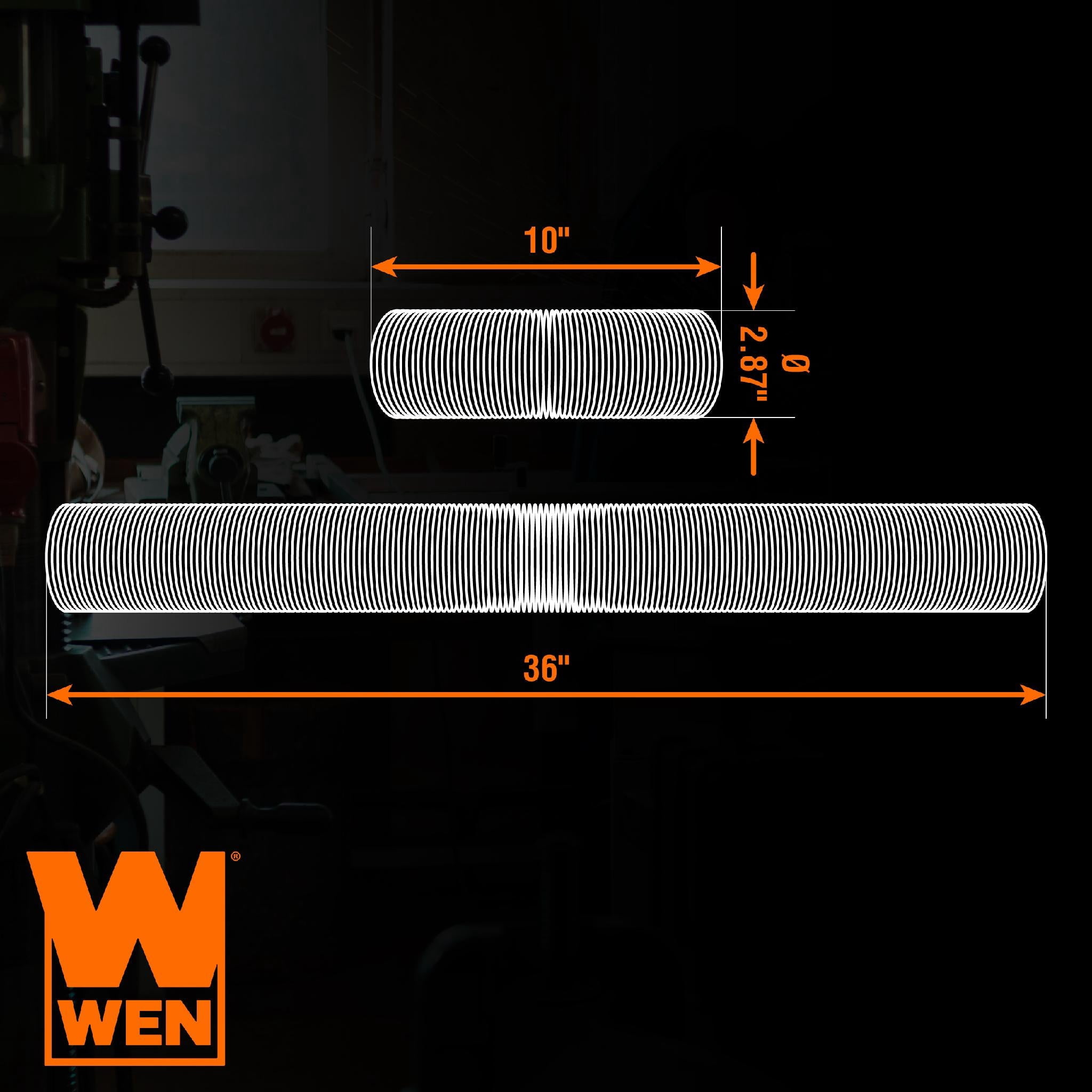 WEN 2.5-Inch by 36-Inch Flexible and Sculptable Dust Hose