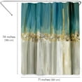 thumbnail image 2 of 72x72 Abstract Shower Curtain - 100% Polyester Shower Curtain with 12 Hooks - Shower Curtains for Bathroom - Shower Curtain Art by PI Creative, 2 of 5