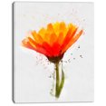 thumbnail image 2 of Yellow Watercolor Coreopsis Flower - Floral Canvas Art Print, 2 of 4