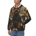 thumbnail image 3 of Vsdgher Forest Creek Cute Dog Mens Hoodies Zip Hoodie, Hoodies for Men, Zip-up Hooded Sweatshirt-Large, 3 of 5
