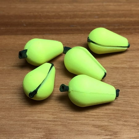 Fule 5pcs Fly Strike Indicator Teardrop Yellow Red Color Fly Fishing Strike Indicator Tube Strike Indicator Fly Fishing Accessory