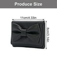 thumbnail image 3 of Korean Styles Short Purse Card Holder Trifold Wallet PU1eatherCoin Purse Bows Wallet Stylish Change Purse for Daily, 3 of 17