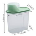 thumbnail image 3 of Clear Airtight Cereal Storage Containers - 1.9L BPA-Free Food Canisters with Lids & Pour Spouts - Ideal for Rice, Flour, Sugar, Grains, Baking Supplies & Pet Food Organization, 3 of 6