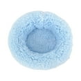 thumbnail image 1 of Lit Chaud en Peluche pour Petit Animal de Compagnie Cage d'Hiver Tapis de Couchage Réutilisable Lavable en Coton Cadeau d'Anniversaire Rond Bleu G, 1 of 8