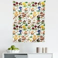 thumbnail image 1 of Nature Tapestry, Pattern Types of Mushrooms Wild Species Natural Organic Food Garden Theme, Fabric Wall Hanging Decor for Bedroom Living Room Dorm, 5 Sizes, Multicolor, by Ambesonne, 1 of 1
