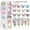S#60PCS, variant on 60 Pcs Butterfly Acrylic Nails, 3D Aurora Butterfly Nail Charms, Glitter Clear Butterfly Nail Designs, Colorful Butterfly Acrylic for Nail Art Decoration & DIY Crafting Design