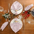 thumbnail image 5 of GZHJMY Cute White Red Polka Dots Pattern Cloth Napkins, Set of 4 20 x 20 Inch Soft & Comfortable Polyester Dinner Napkin for Family, Restaurant, Weddings, Parties, 5 of 5