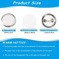 thumbnail image 2 of 1800 Pcs Blank Button Making Supplies 25mm/1Inch Back Button Pin Making Kit Metal Badge Parts for Button Making Machine, 2 of 5