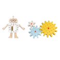 thumbnail image 1 of Montessori Busy Board DIY Accesorios Material De Aprendizaje Para Y Niñas Robot Montessori Busy Board Accesorios Sensory Board Piezas Para Pequeños CUTICAT none, 1 of 8