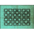 thumbnail image 1 of Ahgly Company Indoor Rectangle Oriental Turquoise Blue Industrial Area Rugs, 3' x 5', 1 of 4