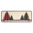 thumbnail image 1 of Kitchen Rug Set of 2 Anti Fatigue Christmas Kitchen Mats for Floor,Merry Christmas Pine Tree Red Rugs for Kitchen Floor for Bathroom,Room Bedroom (47x17+30x17 Inches), 1 of 6