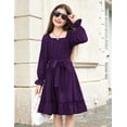thumbnail image 5 of Arshiner Halloween Black Dress Girls Fall Funeral Casual Father Daughter Dance Dresses for 10-12Y, 5 of 9