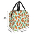thumbnail image 2 of Pofeuu Cartoon Carrot Print Lunch Bag Lunch Box Large Capacity Insulated Lunch Bag for Adult, Leakproof Reusable Lunch Tote Bags for Work, 2 of 5