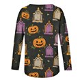 thumbnail image 5 of MVRLSH Womens Tops Blouse Casual Halloween Graphic Printed Long Sleeve Round Neck Daily Wear Tees Loose Fit Blouses MR1 - M, 5 of 5