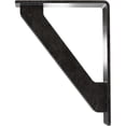 thumbnail image 4 of Ekena Millwork 2"W x 5 1/2"D x 8"H Traditional Wrought Iron Bracket, (Triple center brace), Antiqued Pewter, 4 of 8