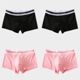 thumbnail image 1 of Summer Men Boxers Ice Silk Seamless Panties Ultra-thin Gradient Color Underpants Breathable 4 PCS Set Slip Silk Panties Men 12 M, 1 of 6